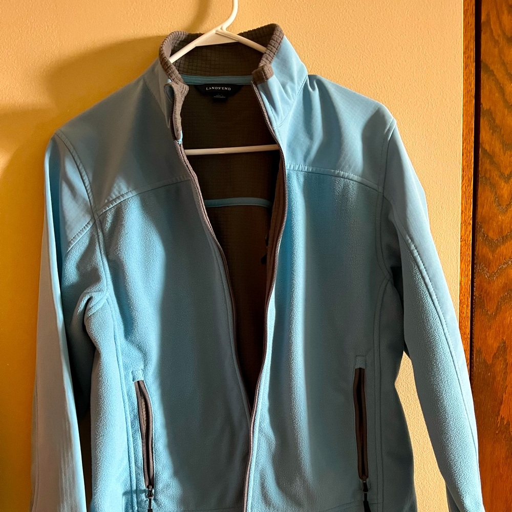 Land’s End blue and gray beautiful jacket size Medium